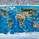 Walltastic Fototapete World Map 41851