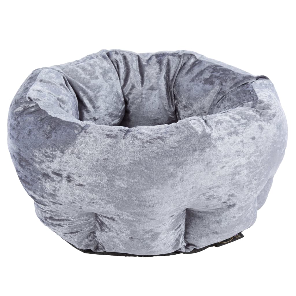 Afbeelding Velvet Donut Bed Grey door Vidaxl.nl