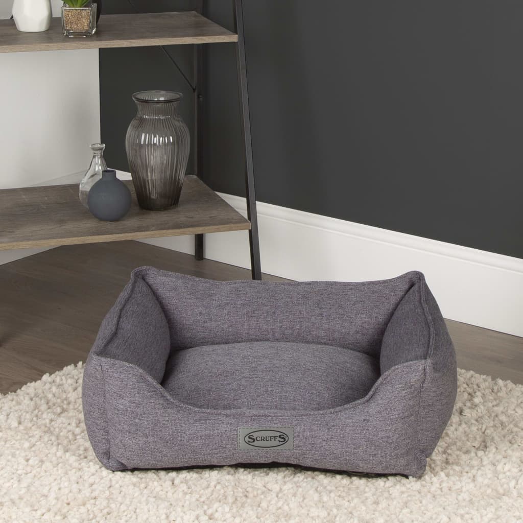 Afbeelding Hondenmand Manhattan Box Bed Donkergrijs door Vidaxl.nl