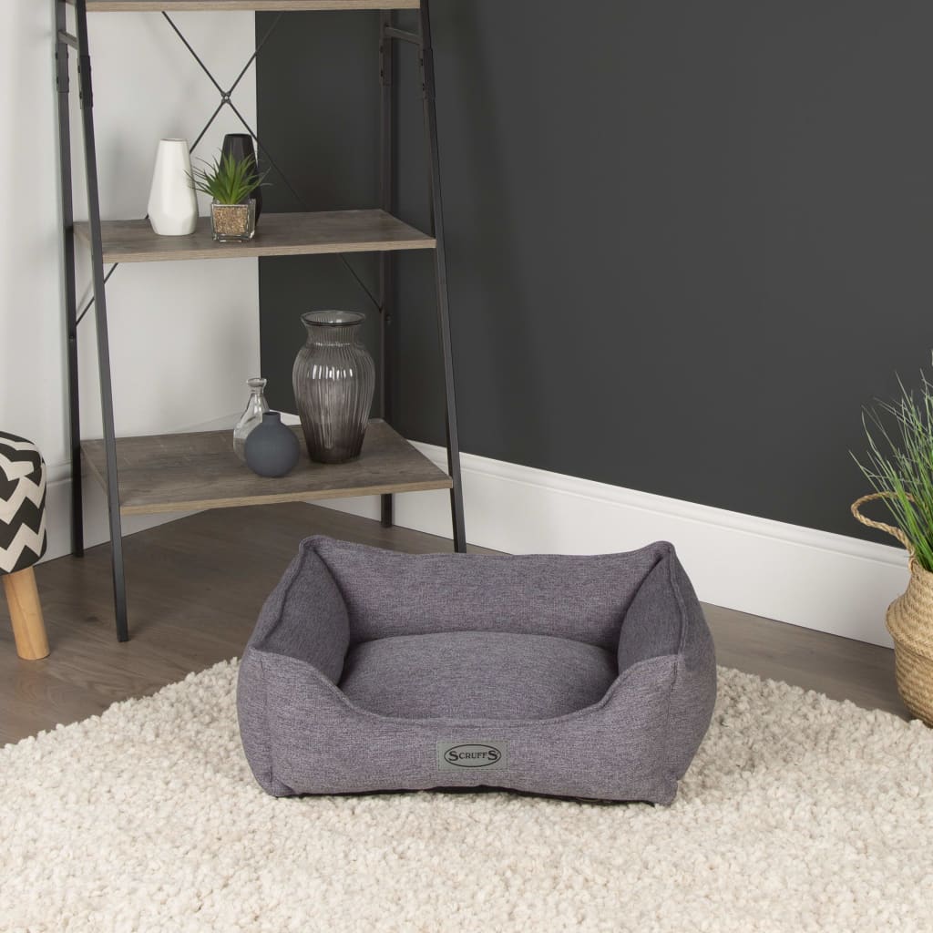 Afbeelding Hondenmand Manhattan Box Bed Donkergrijs door Vidaxl.nl