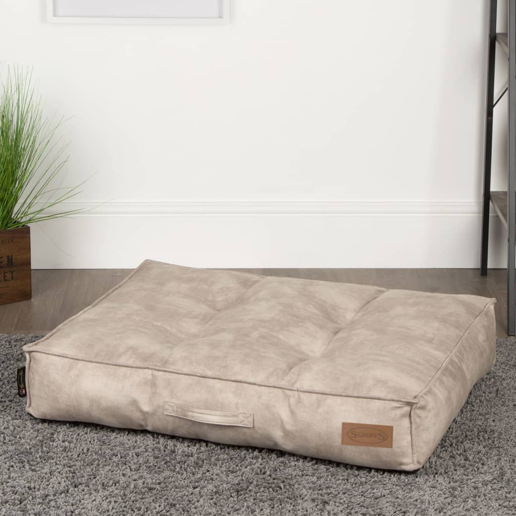 Afbeelding Scruffs & Tramps Hondenkussen Kensington maat L 100x70 cm crèmekleurig door Vidaxl.nl