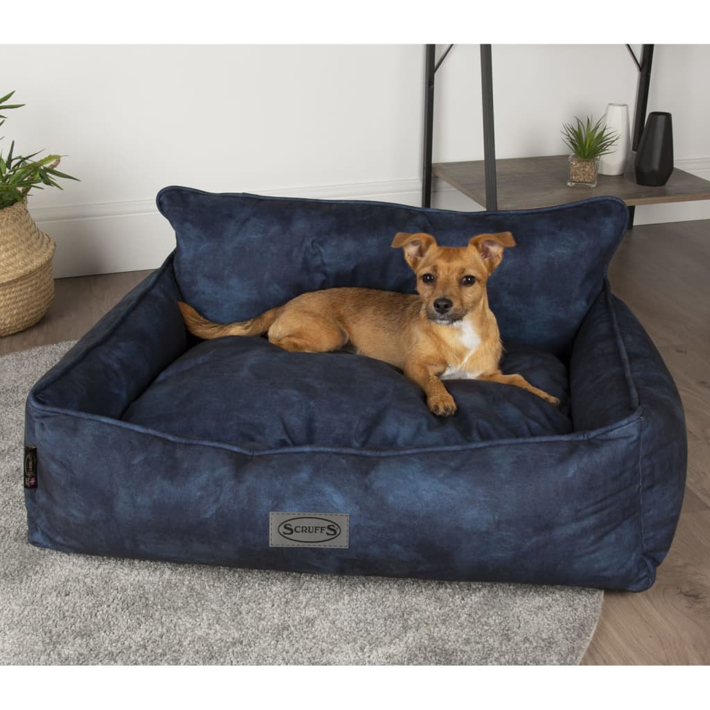 Scruffs & Tramps Pat pentru câini „Kensington”, bleumarin, 60x50 cm, M