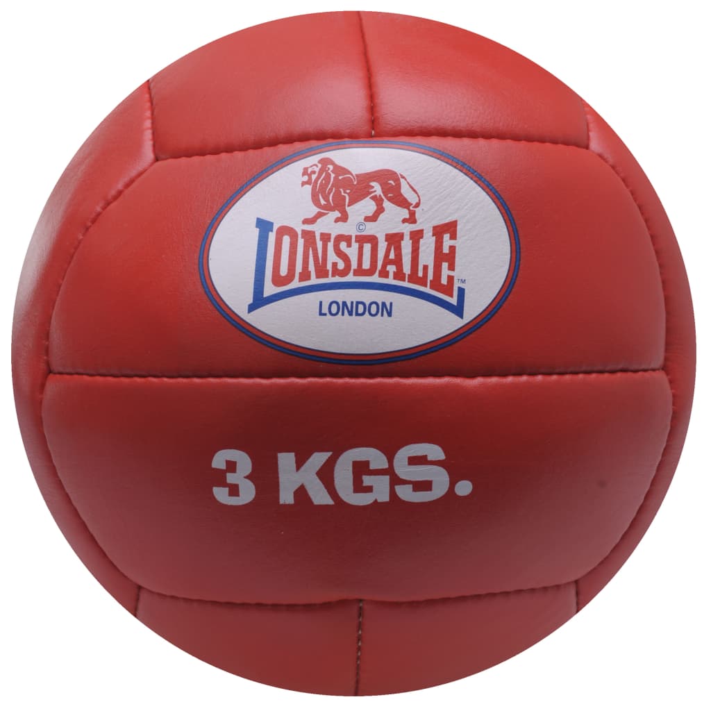 

LONSDALE Medicijnbal 3 kg leer rood