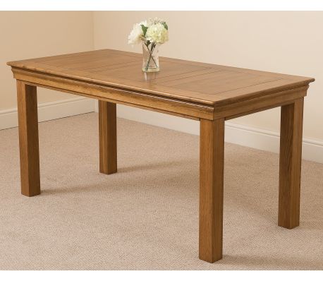 French Cau Rustic Solid Oak 150cm Dining Table French Cau Rustic Solid Oak 150cm Dining Table