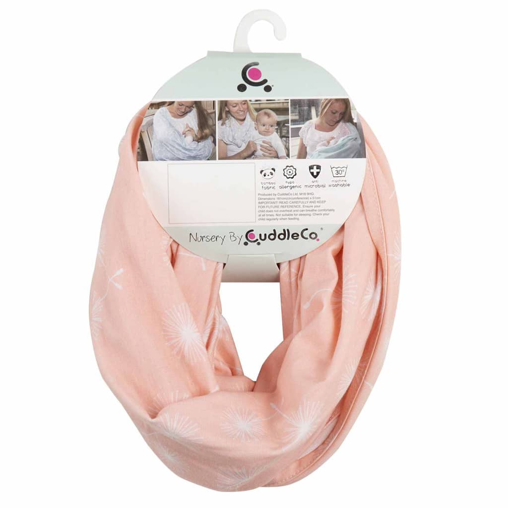 CuddleCo Voedingssjaal 2-in-1 Comfi Love Infinity roze