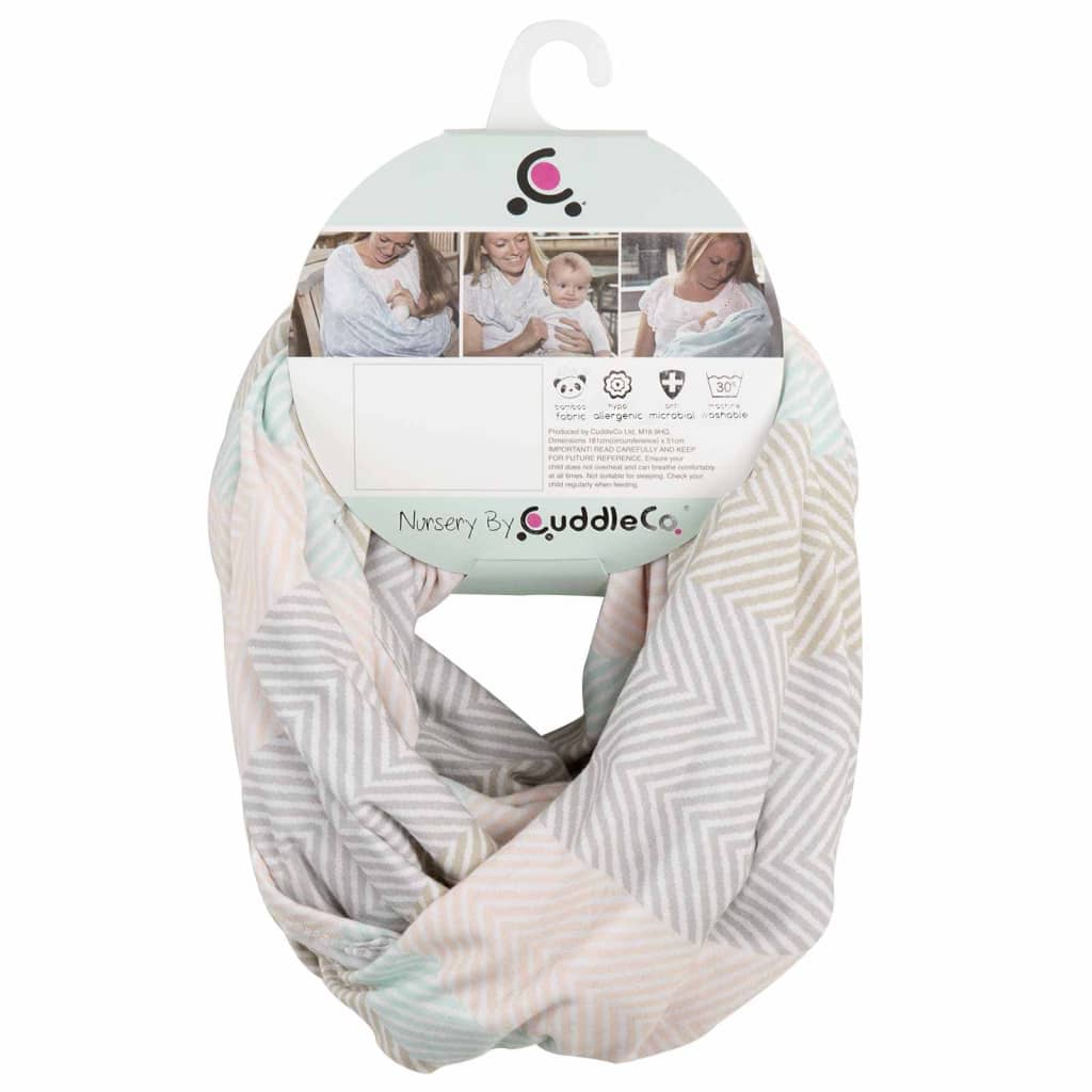 CuddleCo Voedingssjaal 2-in-1 Comfi Love Infinity visgraat