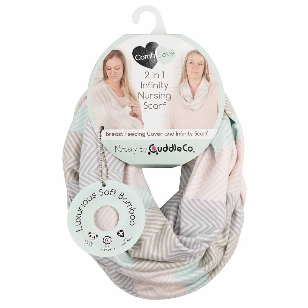 

CuddleCo Voedingssjaal 2-in-1 Comfi Love Infinity visgraat