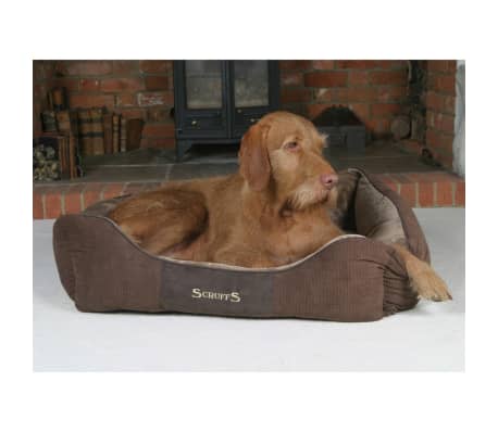Scruffs & Tramps Cama para mascotas Chester marrón talla XL 90x70 cm