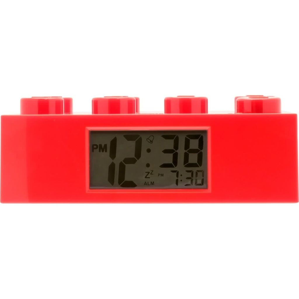 LEGO Brick: wekker 6 x 19 x 9 cm rood