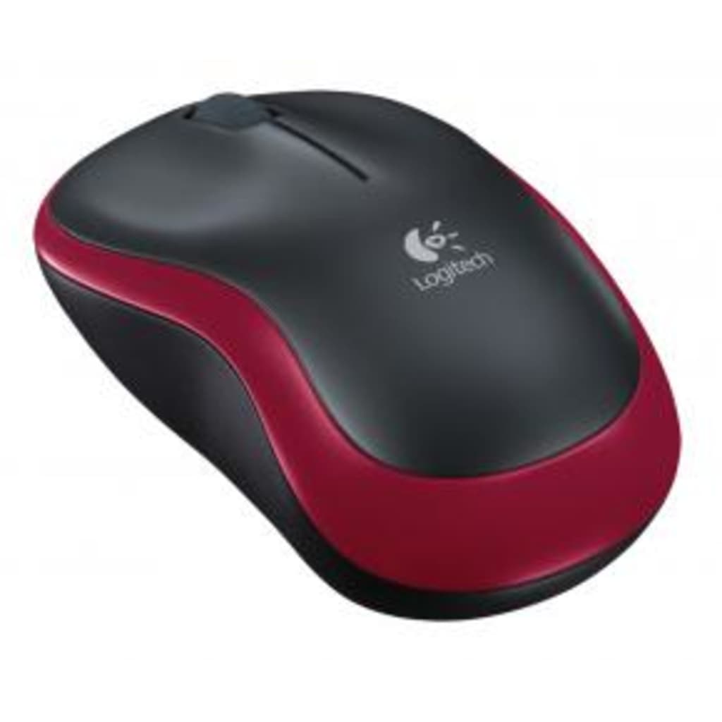 Logitech M185 Wireless Optical mouse red [RF 2.4Ghz, 1000 DPI,