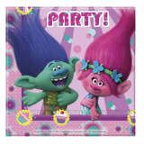 Dreamworks servetten Trolls paars 20 stuks 33 cm