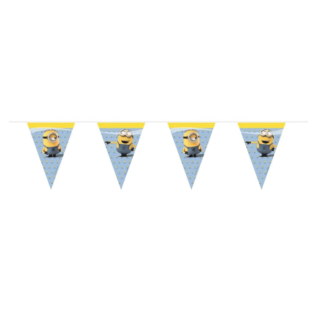 Minions vlaggenlijn 230 cm blauw/geel