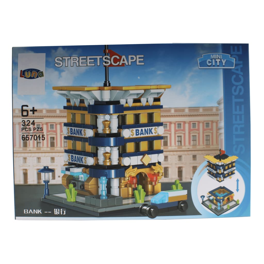 Afbeelding Luna Mini City Streetscape Bank bouwset 324-delig (657015) door Vidaxl.nl