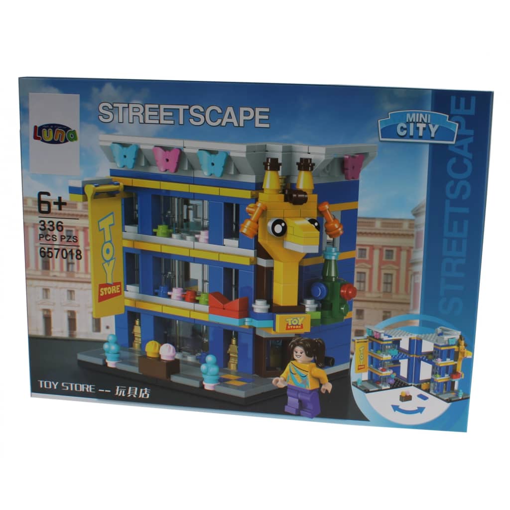 Afbeelding Luna Mini City Streetscape Toy Store bouwset 336-delig (657018) door Vidaxl.nl