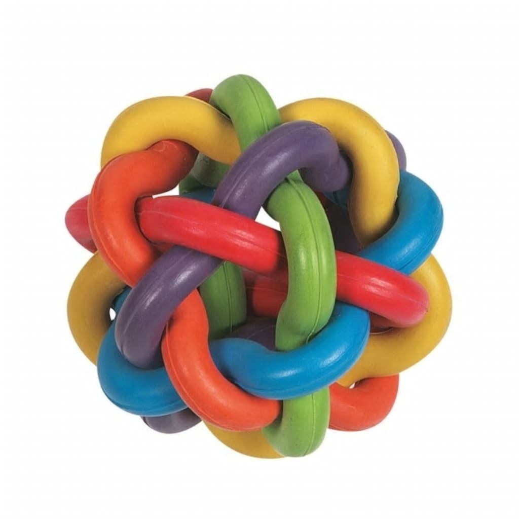 Speelbal Multicolor rubber9 cm