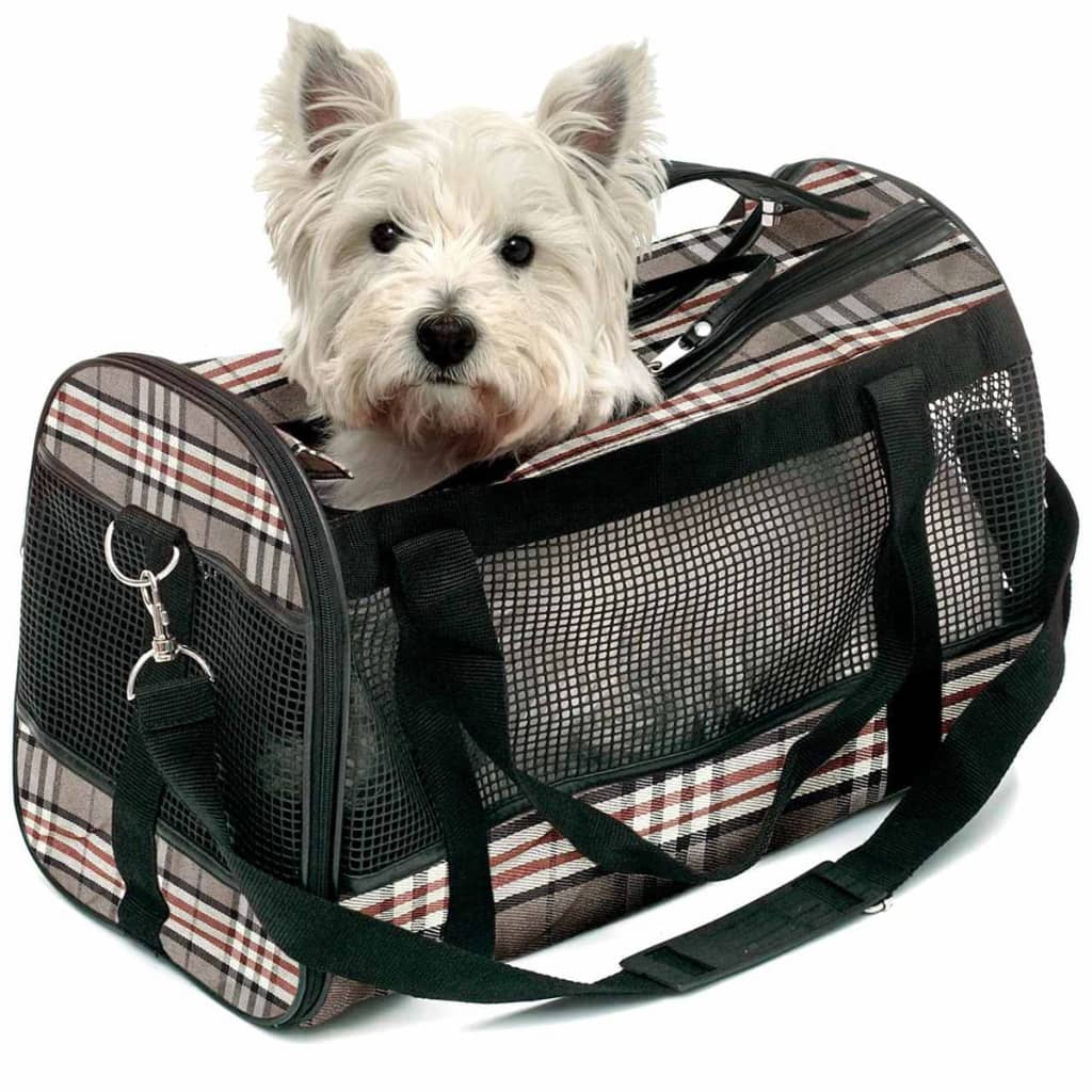 

FLAMINGO Huisdieren draagtas Piccailly zwart + bruin 50x27x31 cm 31817