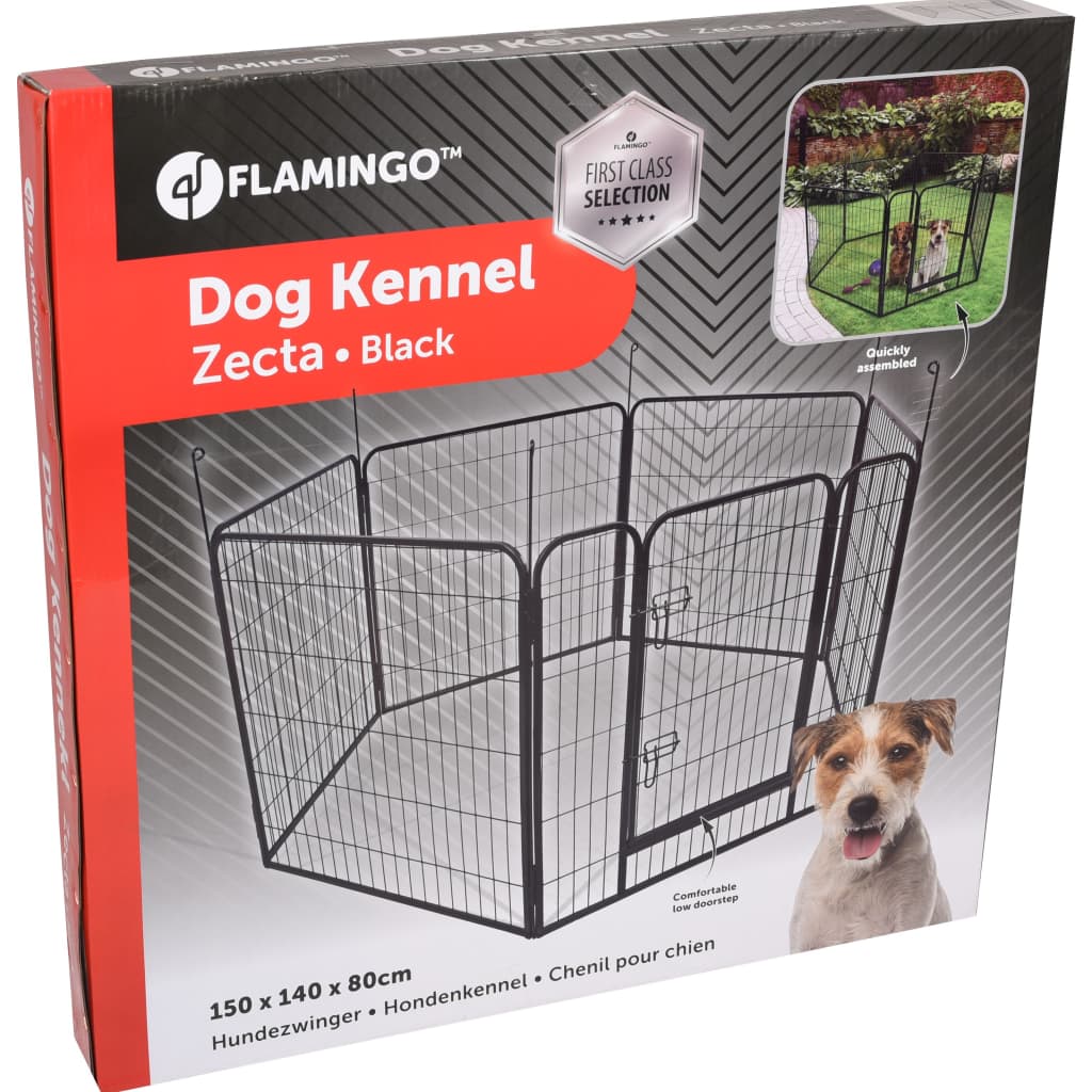 Box Per Cani Zecta 162x140x80 Cm Nera FLAMINGO 16 width=274