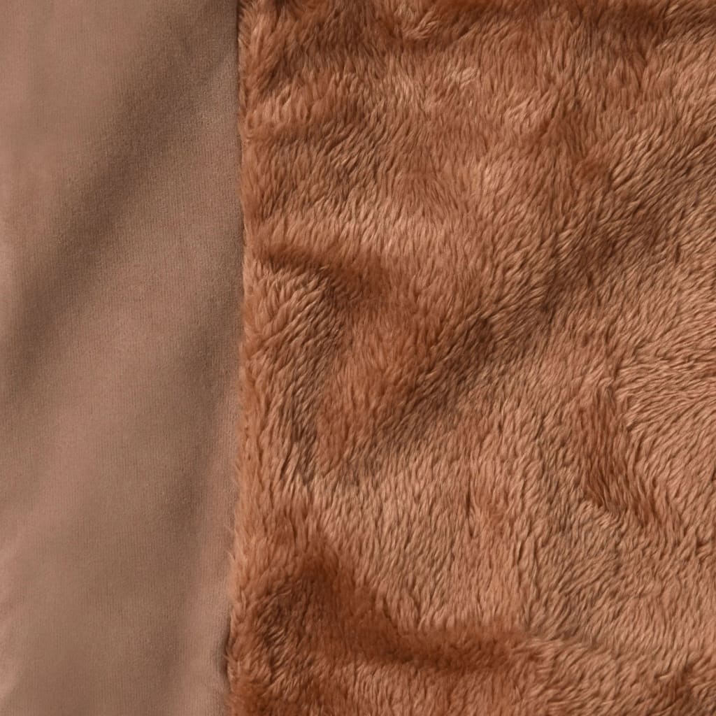 FLAMINGO Couverture chauffante animaux Cho Marron clair 90x55x1,5 cm