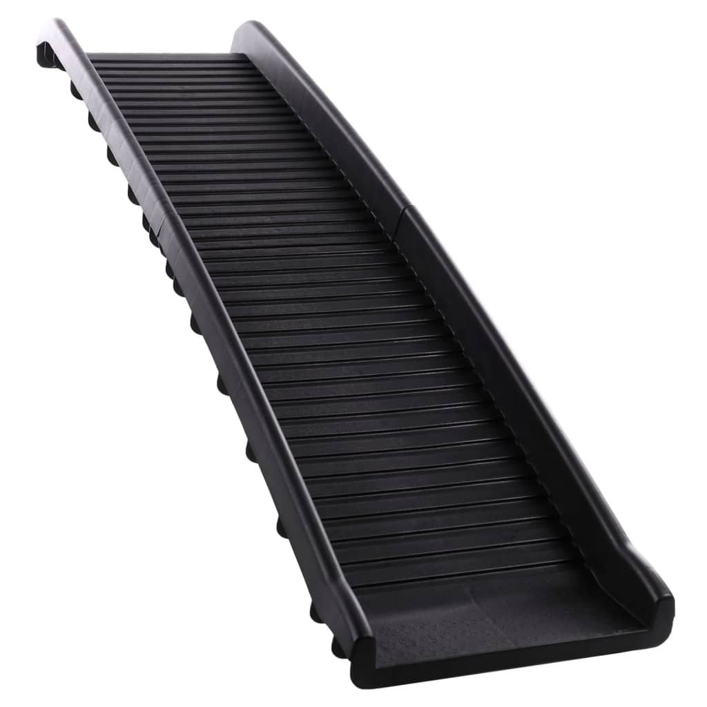 Rampă pentru câini pliabilă Zenna 156x40x15 cm negru