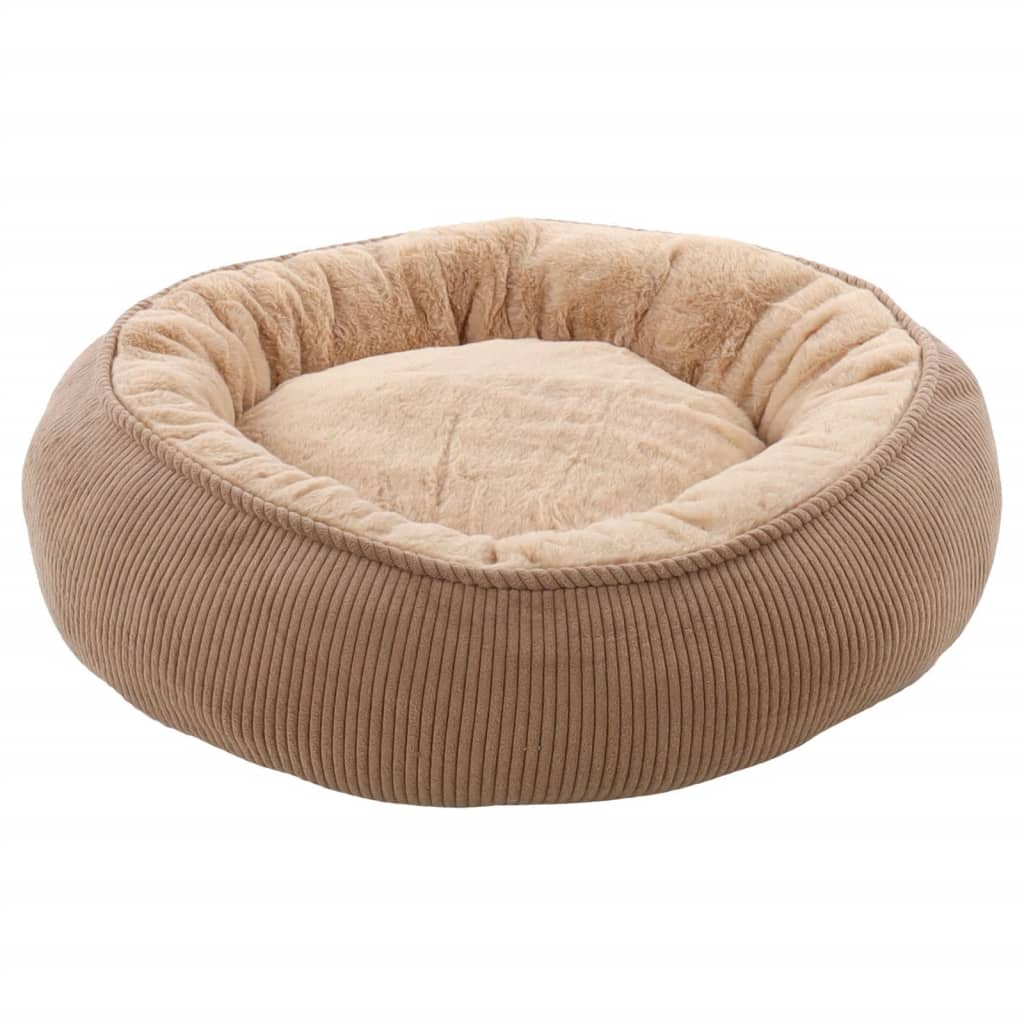 FLAMINGO Cama perros con cremallera Colette redonda gris taupe 46 cm