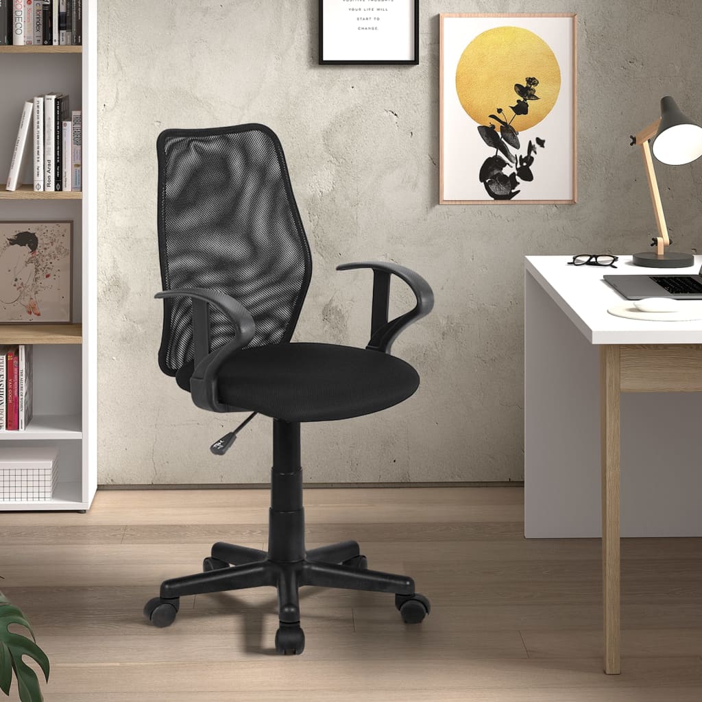 Rousseau Chaise de bureau Job Polyester Noir