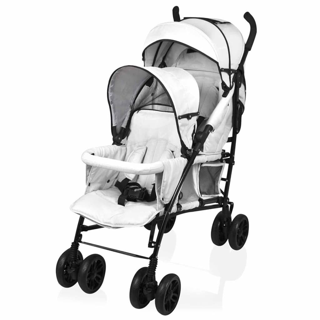 Afbeelding Little World Dubbele buggy Twing grijs LWST002-GY door Vidaxl.nl