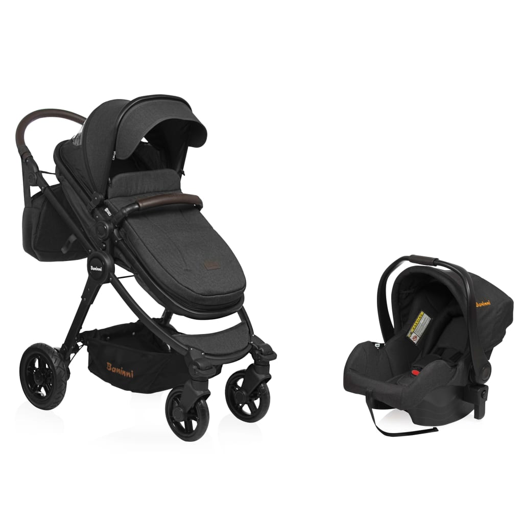 

Baninni Wandelwagen/kinderwagen 3-in-1 Ayo Notte zwart