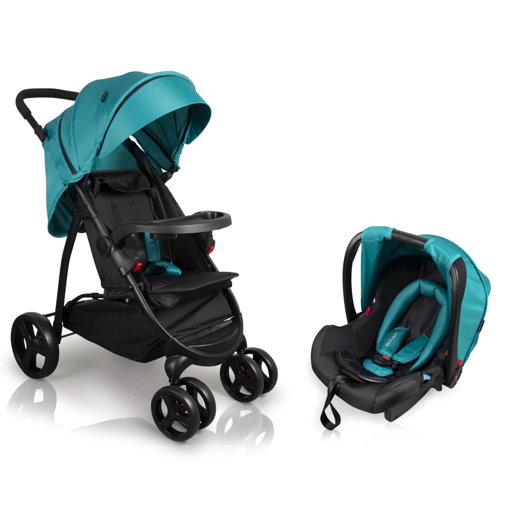 Afbeelding Little World Kinderwagen 2-in-1 Convoy zeegroen door Vidaxl.nl