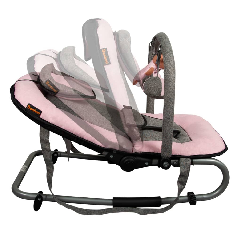Baby Bouncer Admiro Pink And Grey Baninni 16 width=274