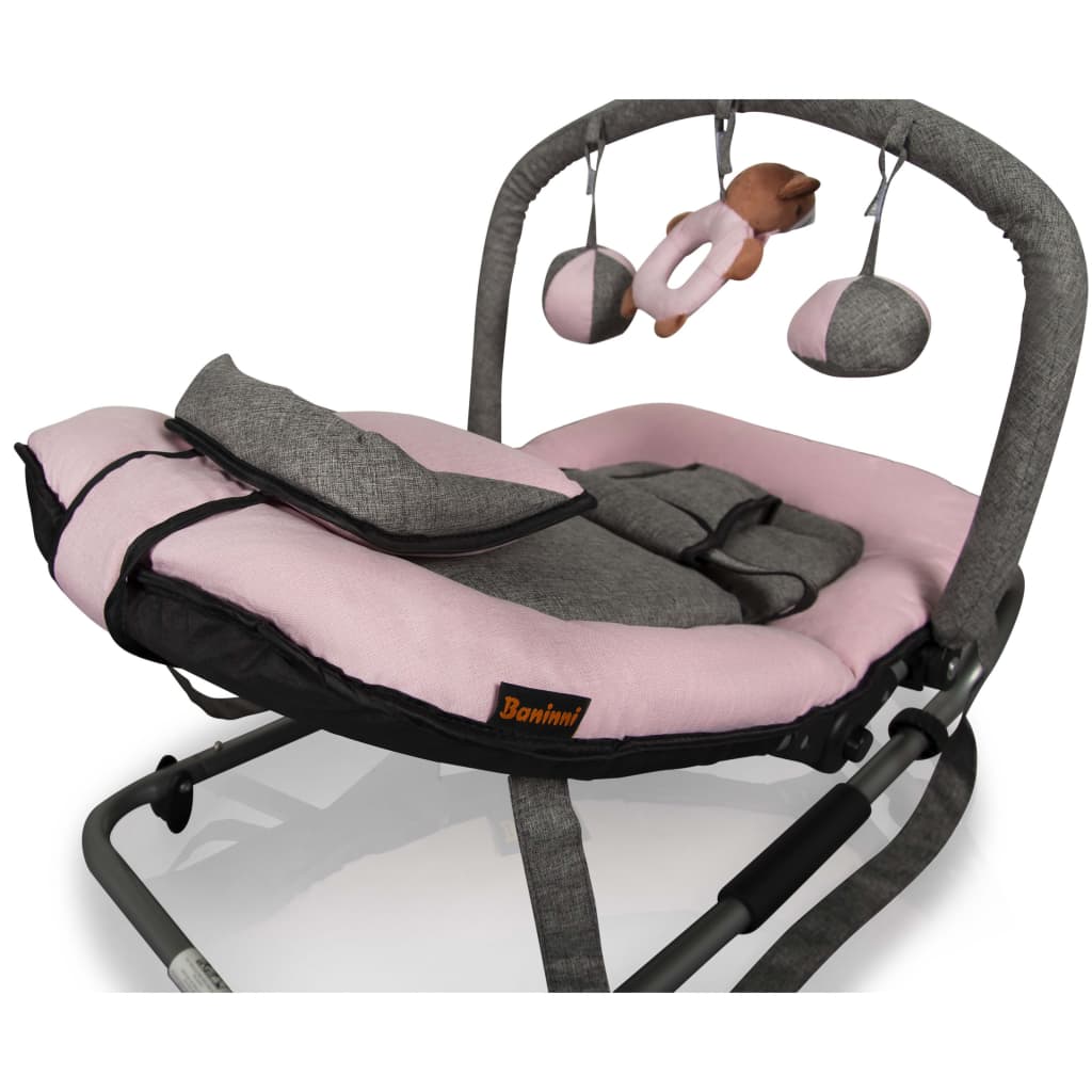 Baby Bouncer Admiro Pink And Grey Baninni 17 width=274