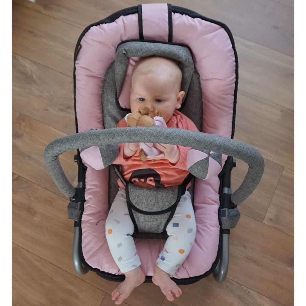 Baby Bouncer Admiro Pink And Grey Baninni 20 width=274