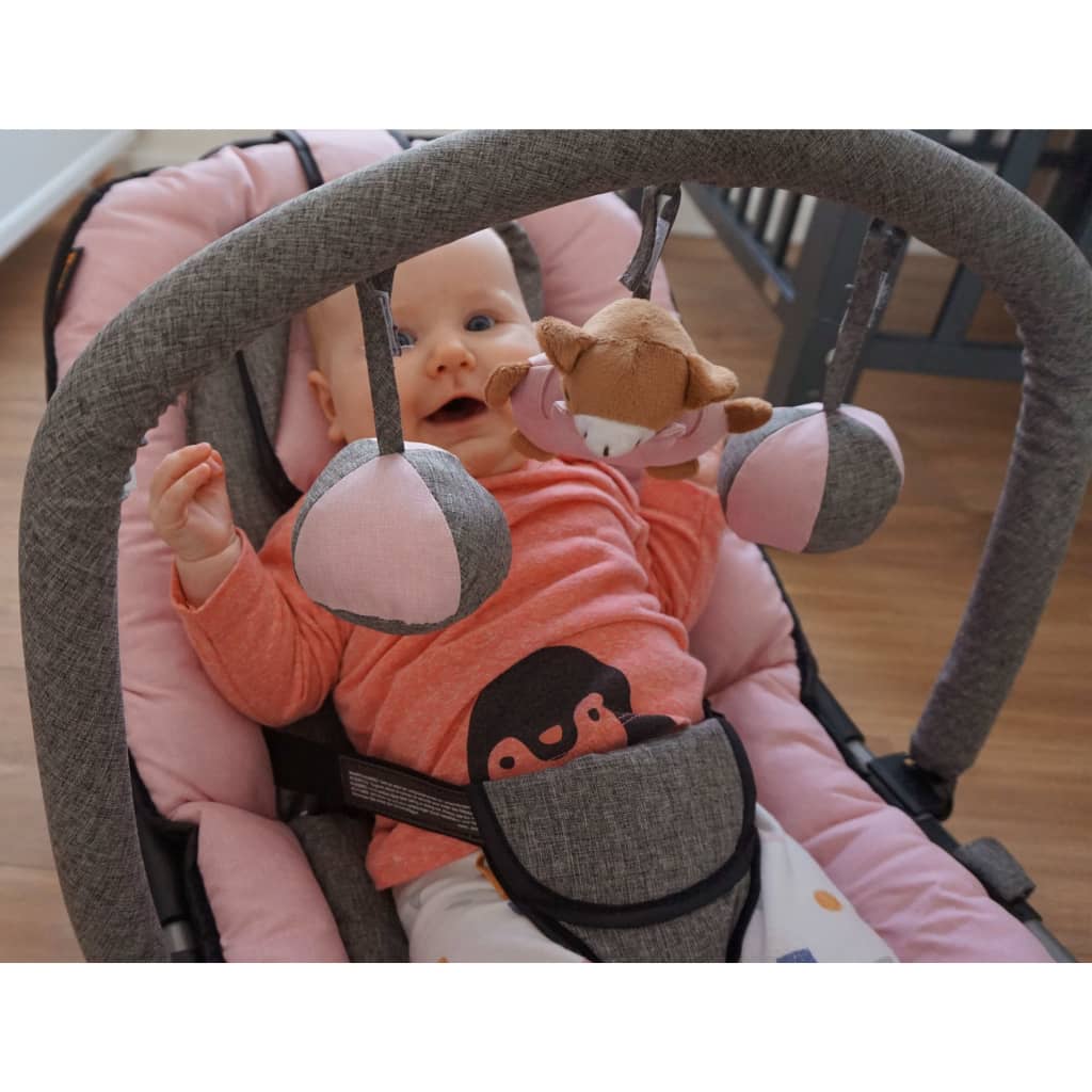 Baby Bouncer Admiro Pink And Grey Baninni 21 width=274