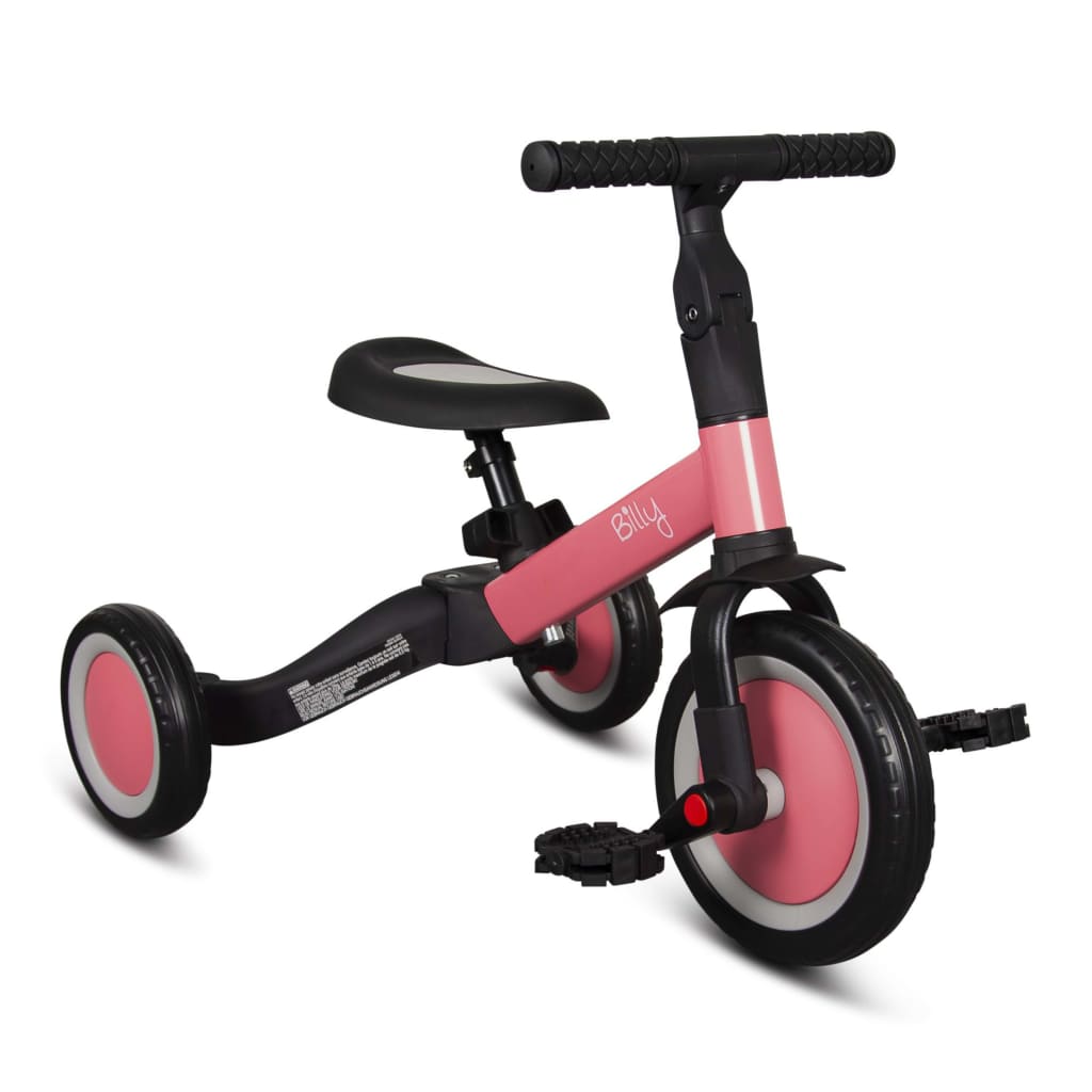 Billy Loopfiets 4-in-1 Fresa roze