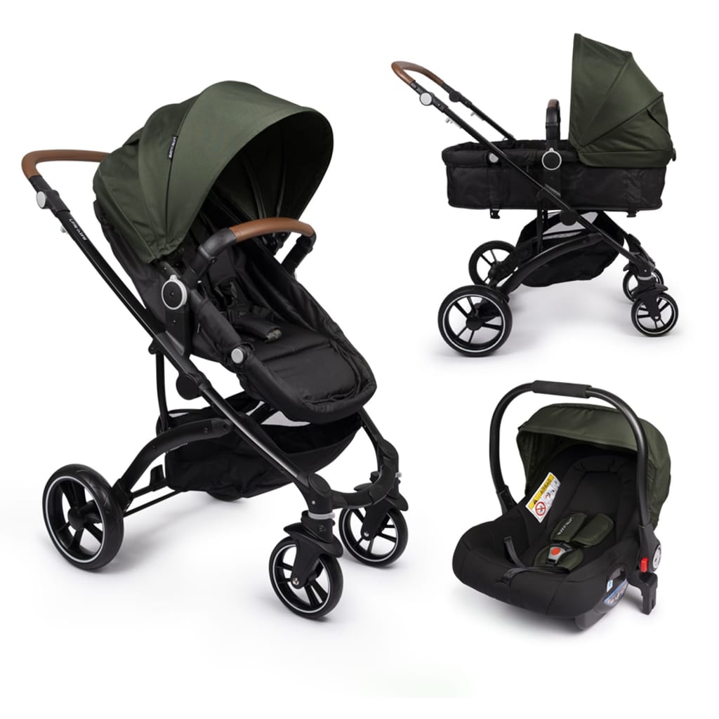 Little World Poussette 3 en 1 City Walker Limited Edition Vert armée