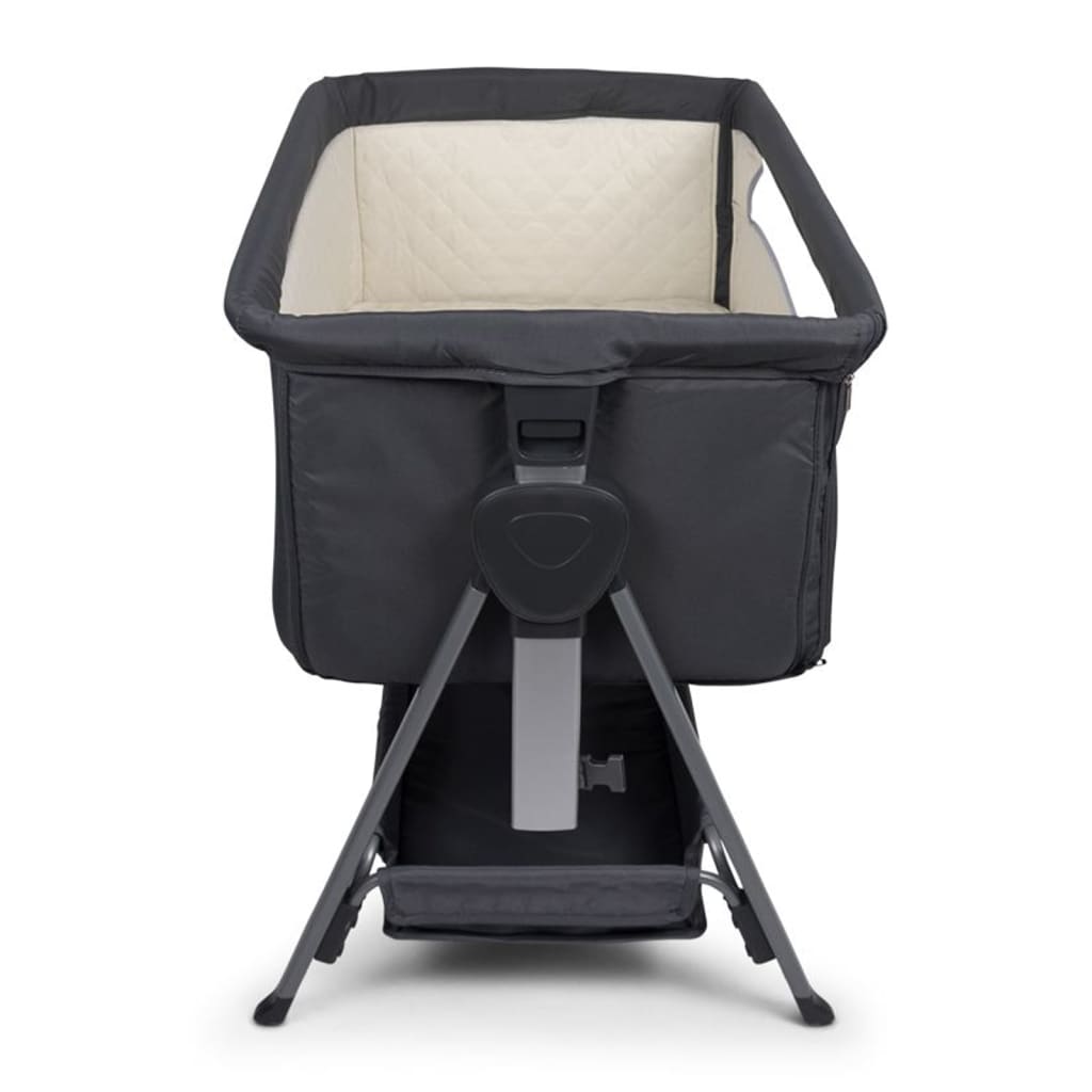 Culla Da Letto Per Neonati Elia 92x55x82 Cm Grigio Scuro Baninni 15 width=274