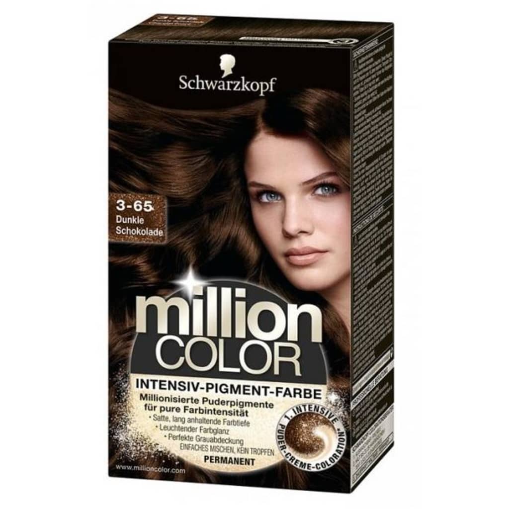 Schwarzkopf Haarverf - Million Color - 3-65 Donker Chocolade