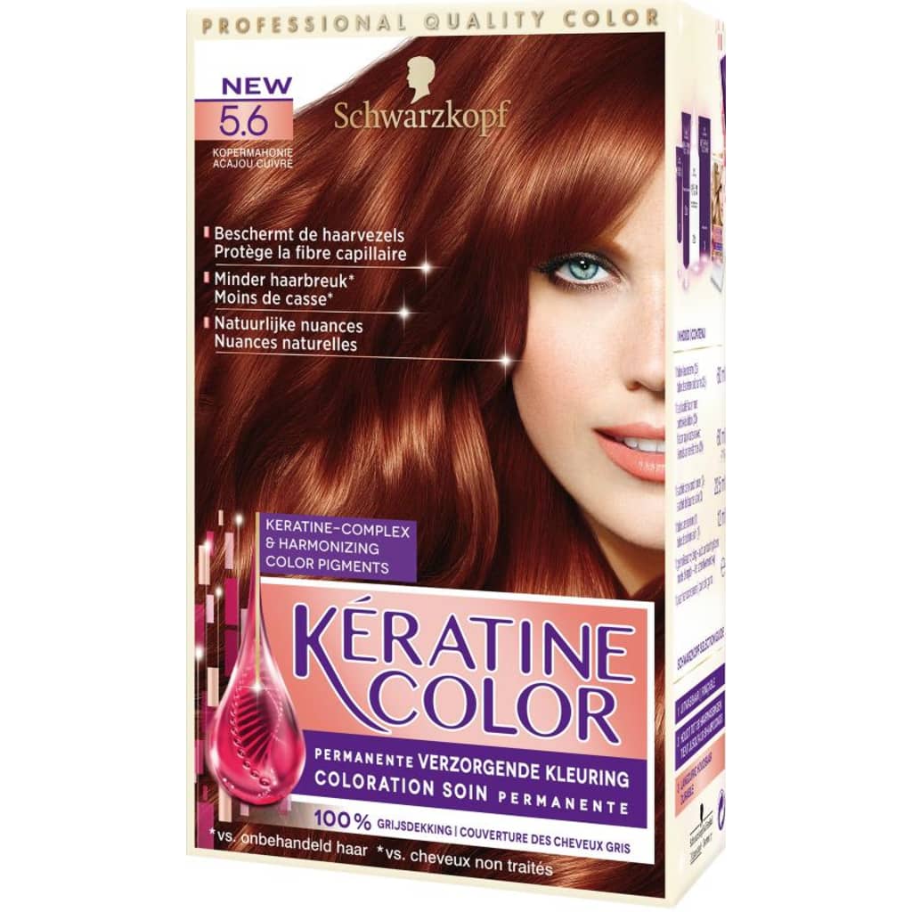 Schwarzkopf Keratine Haarverf - Color 5.6 Kopermahonie
