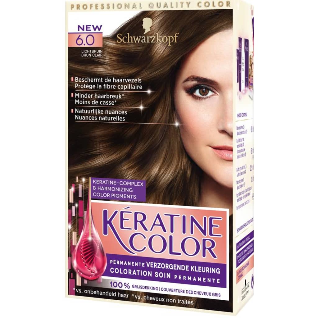 Schwarzkopf Keratine Haarverf - Color 6.0 Lichtbruin