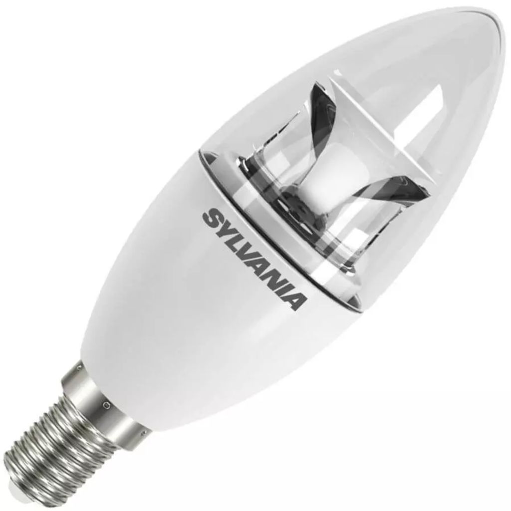 Sylvania kaarslamp LED helder 4,5W (vervangt 25W) kleine fitting e14