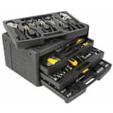 Toolland Boîte à outils 99 pcs Noir HST0099