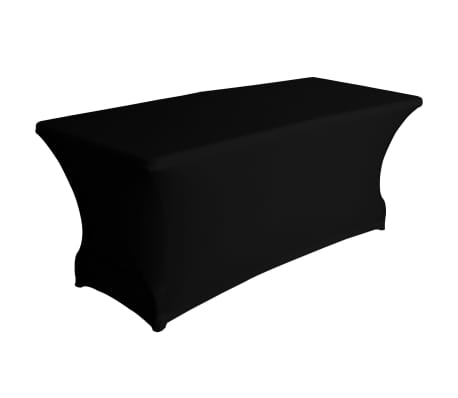 Perel Mantel para mesa rectangular elástico negro