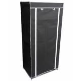 Perel Kledingkast inklapbaar 70x46x148 cm zwart MP66