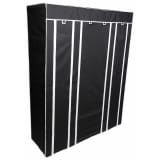 Perel Kledingkast inklapbaar 135x45x170 cm zwart MP68