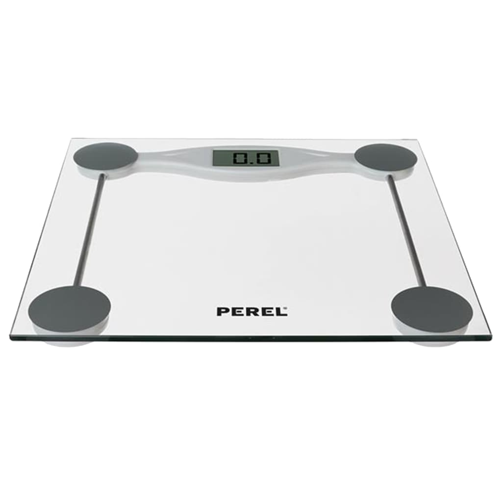 

Perel Personenweegschaal digitaal 180 kg transparant