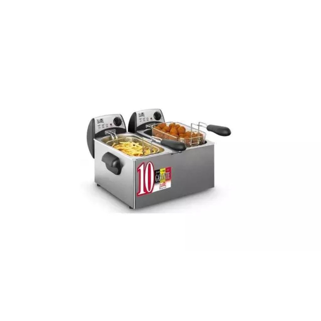 Afbeelding Fritel FR1355 Duo Friteuse 2x3L 2x2000W door Vidaxl.nl