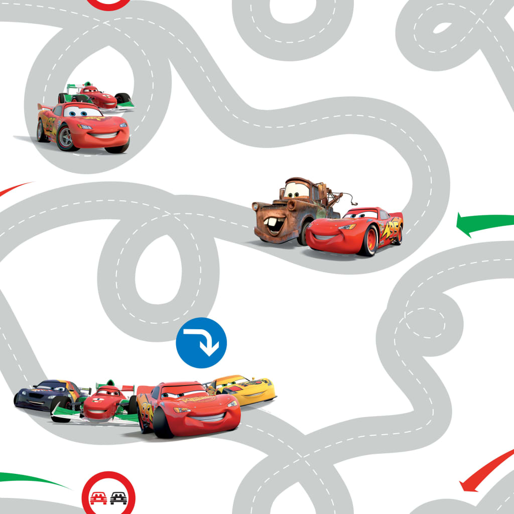 Kids at Home Behang Cars Racetrack meerkleurig DF72599