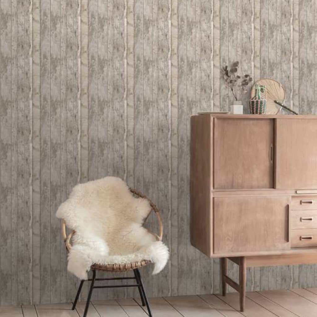

DUTCH WALLCOVERINGS Behang sloophout beige