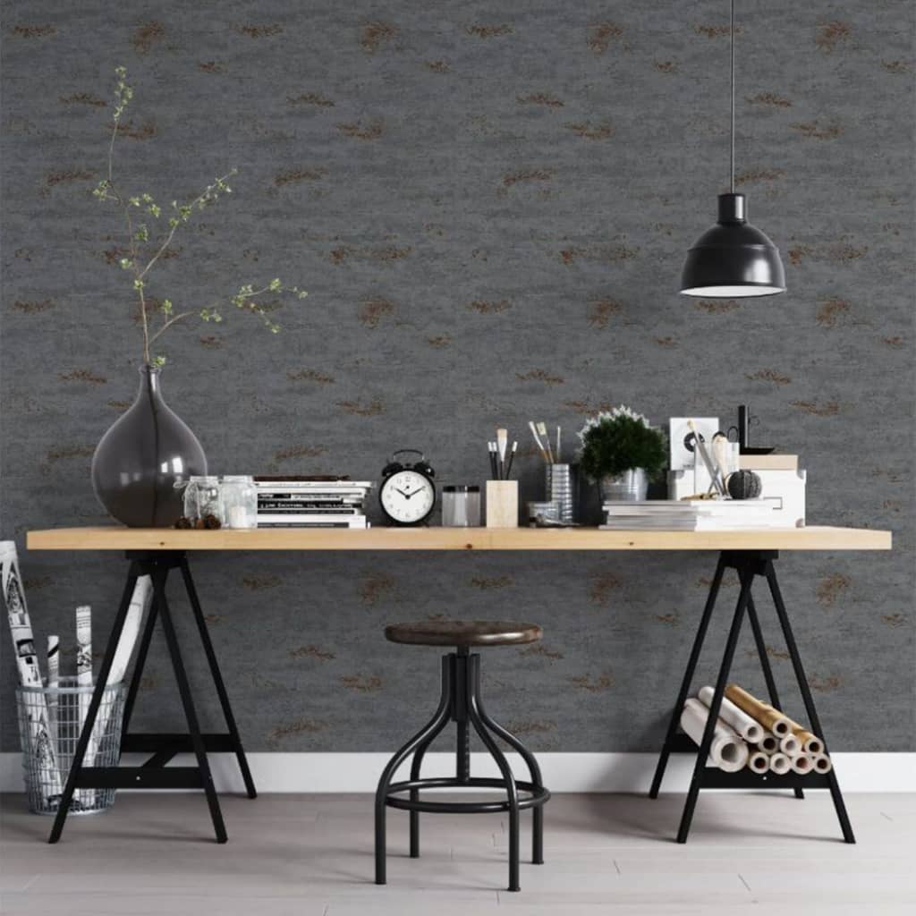 Noordwand Topchic Tapete Concrete Look Dunkelgrau
