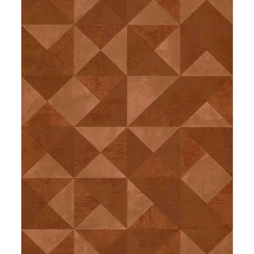 Thumbnail - Noordwand Tapete Topchic Graphic Shapes Facet Metallic-Orange