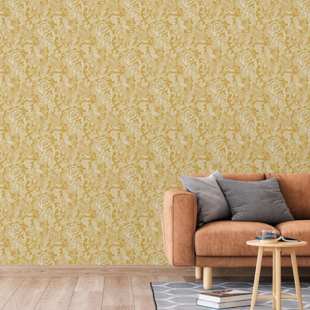 DUTCH WALLCOVERINGS Tapet „Mae”, ocru și bej